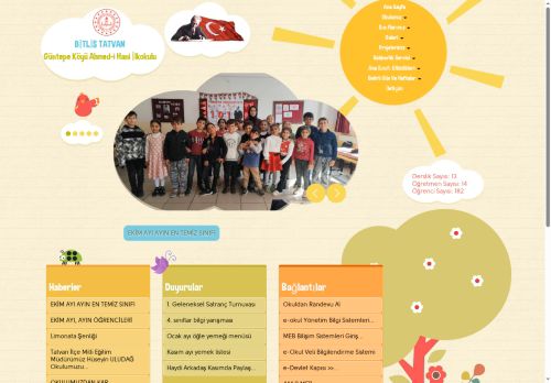 BİTLİS / TATVAN - Güntepe Köyü Ahmed-i Hani İlkokulu