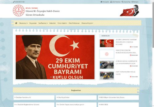 BİTLİS / TATVAN - Hüsnü M. Özyeğin Vakfı-Deniz Süren Ortaokulu