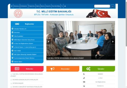 BİTLİS / TATVAN - Kırkbulak Şehitler Ortaokulu