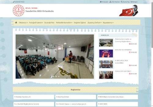 BİTLİS / TATVAN - Saadettin AKA Ortaokulu