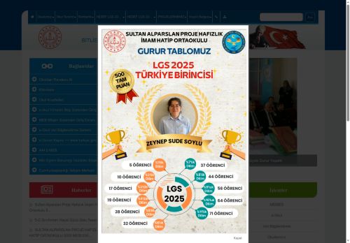 BİTLİS / TATVAN - Sultan Alparslan İmam Hatip Ortaokulu
