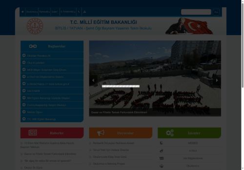 BİTLİS / TATVAN - Şehit Öğr.Bayram Yasemin Tekin İlkokulu