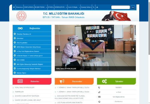 BİTLİS / TATVAN - Tatvan İMKB Ortaokulu