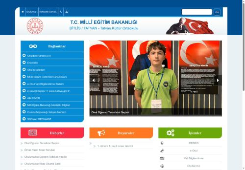 BİTLİS / TATVAN - Tatvan Kültür Ortaokulu