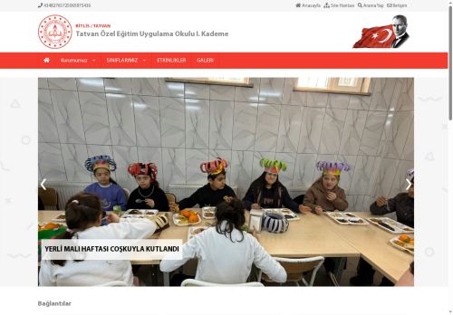 BİTLİS / TATVAN - Tatvan Özel Eğitim Uygulama Okulu I. Kademe