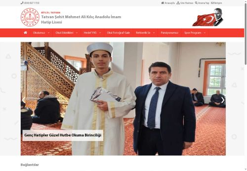 BİTLİS / TATVAN - Tatvan Şehit Mehmet Ali Kılıç Anadolu İmam Hatip Lisesi