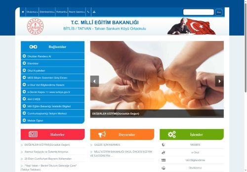 BİTLİS / TATVAN - Tatvan Sarıkum Köyü Ortaokulu