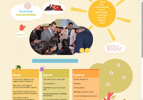 BİTLİS / TATVAN - Tatvan Van Gölü İlkokulu