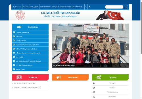 BİTLİS / TATVAN - Yelkenli İlkokulu