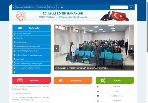 BİTLİS / TATVAN - 15 Temmuz Şehitler Ortaokulu