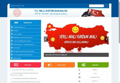 BİTLİS / TATVAN - Zeki Ergezen İlkokulu