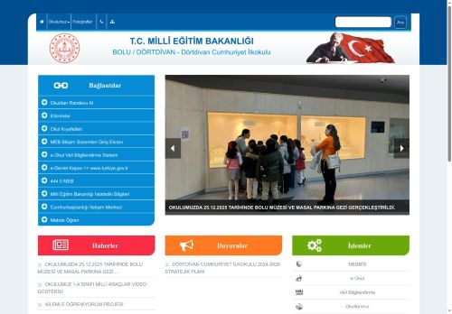 BOLU / DÖRTDİVAN - Dörtdivan Cumhuriyet İlkokulu