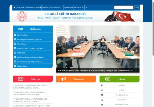 BOLU / DÖRTDİVAN - Dörtdivan Halk Eğitimi Merkezi