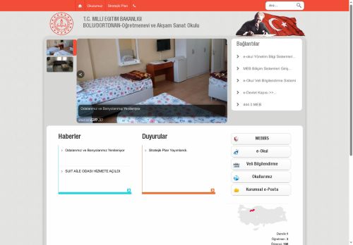 BOLU / DÖRTDİVAN - Öğretmenevi ve Akşam Sanat Okulu