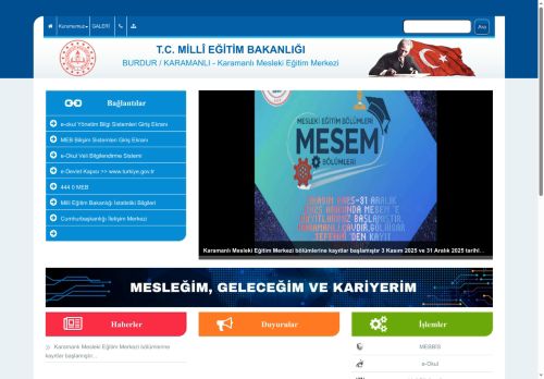 BURDUR / KARAMANLI - Karamanlı Mesleki Eğitim Merkezi