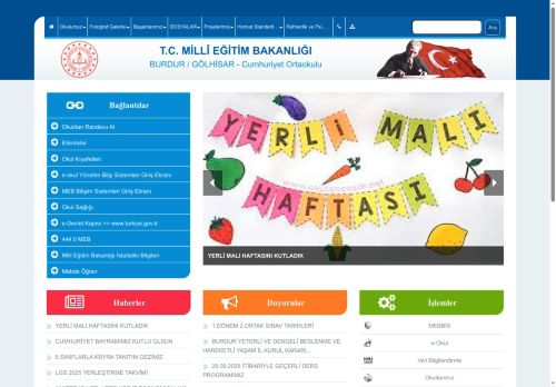 BURDUR / GÖLHİSAR - Cumhuriyet Ortaokulu