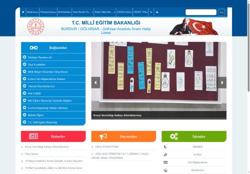 BURDUR / GÖLHİSAR - Gölhisar Anadolu İmam Hatip Lisesi