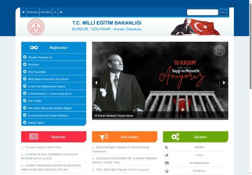 BURDUR / GÖLHİSAR - Konak Ortaokulu