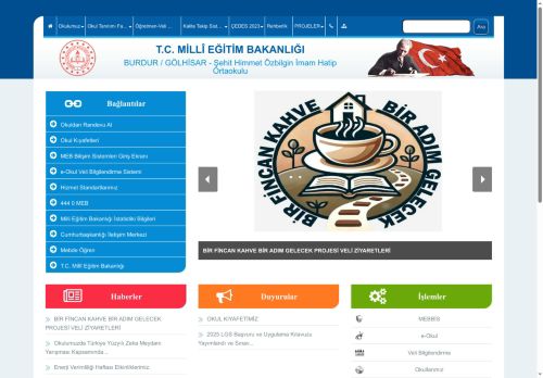 BURDUR / GÖLHİSAR - Şehit Himmet Özbilgin İmam Hatip Ortaokulu