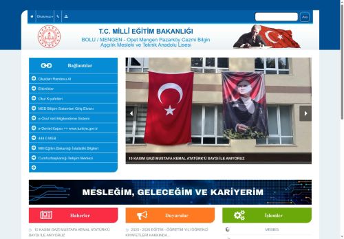 BOLU / MENGEN - Opet Mengen Pazarköy Cezmi Bilgin Aşçılık Mesleki ve Teknik Anadolu Lisesi