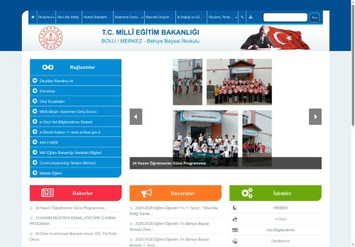 BOLU / MERKEZ - Behiye Baysal İlkokulu