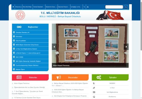 BOLU / MERKEZ - Behiye Baysal Ortaokulu