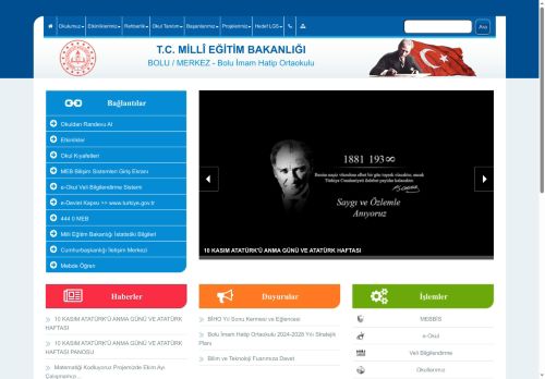 BOLU / MERKEZ - Bolu İmam Hatip Ortaokulu