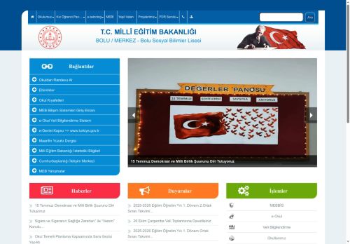 BOLU / MERKEZ - Bolu Sosyal Bilimler Lisesi