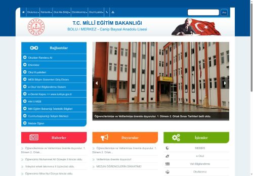 BOLU / MERKEZ - Canip Baysal Anadolu Lisesi