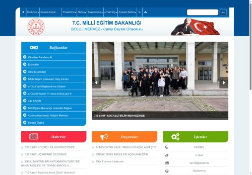 BOLU / MERKEZ - Canip Baysal Ortaokulu