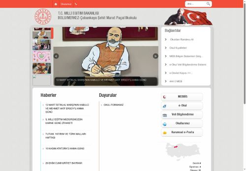 BOLU / MERKEZ - Çobankaya Şehit Murat Paçal İlkokulu