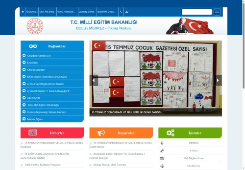 BOLU / MERKEZ - İnkılap İlkokulu