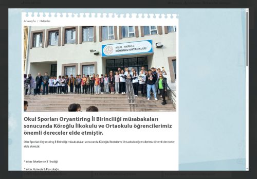 BOLU / MERKEZ - Köroğlu İlkokulu