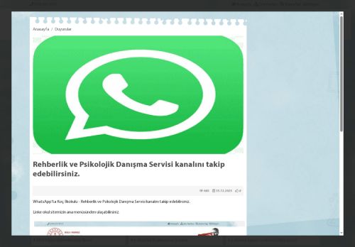 BOLU / MERKEZ - Koç İlkokulu