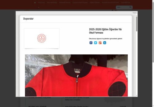 BOLU / MERKEZ - Sakarya İlkokulu