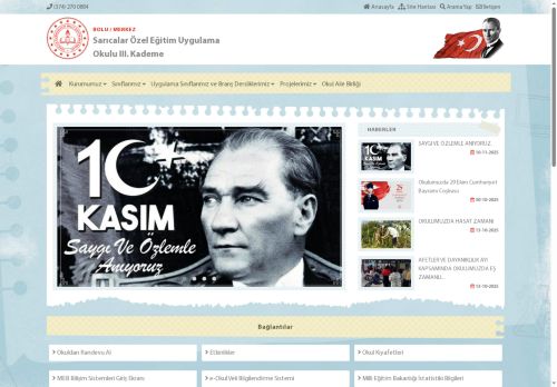 Sarıcalar Özel Eğitim Uygulama Okulu III. Kademe - BOLU / MERKEZ