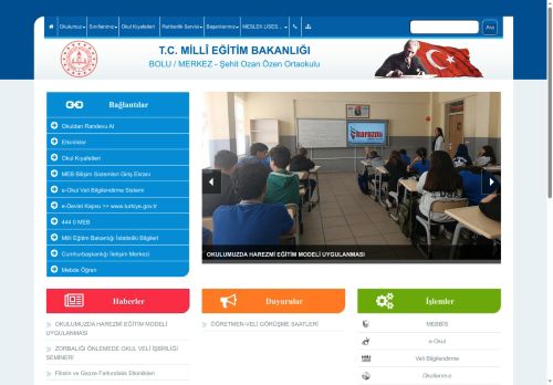 BOLU / MERKEZ - Şehit Ozan Özen Ortaokulu