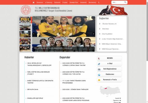 BOLU / MERKEZ - Turgut Özal Anadolu Lisesi