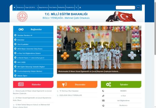 BOLU / YENİÇAĞA - Mehmet Çelik Ortaokulu