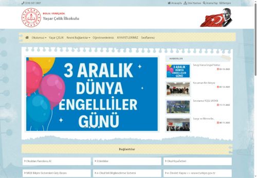 BOLU / YENİÇAĞA - Yaşar Çelik İlkokulu