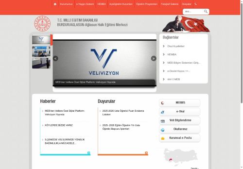 BURDUR / AĞLASUN - Ağlasun Halk Eğitimi Merkezi