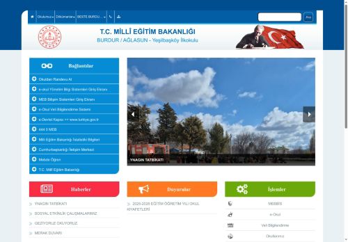 BURDUR / AĞLASUN - Yeşilbaşköy İlkokulu