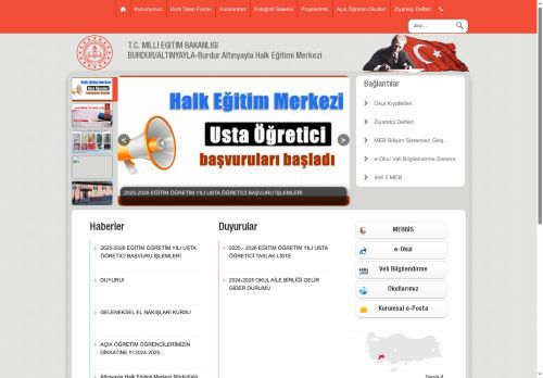 BURDUR / ALTINYAYLA - Burdur Altınyayla Halk Eğitimi Merkezi