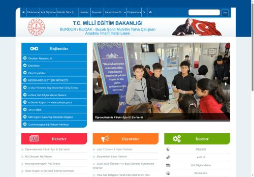 BURDUR / BUCAK - Bucak Şehit Muhittin Talha Çalışkan Anadolu İmam Hatip Lisesi