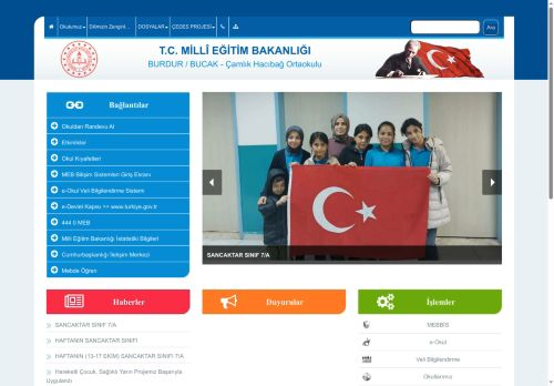 BURDUR / BUCAK - Çamlık Hacıbağ Ortaokulu