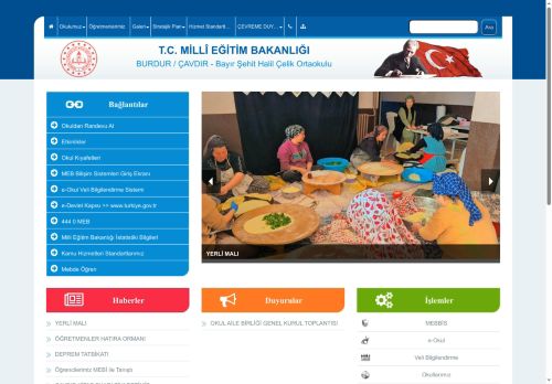 BURDUR / ÇAVDIR - Bayır Şehit Halil Çelik Ortaokulu
