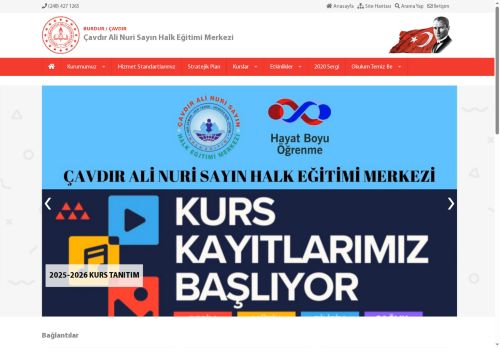 BURDUR / ÇAVDIR - Çavdır Ali Nuri Sayın Halk Eğitimi Merkezi