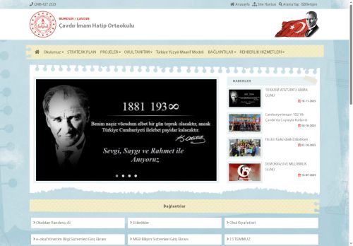 BURDUR / ÇAVDIR - Çavdır İmam Hatip Ortaokulu
