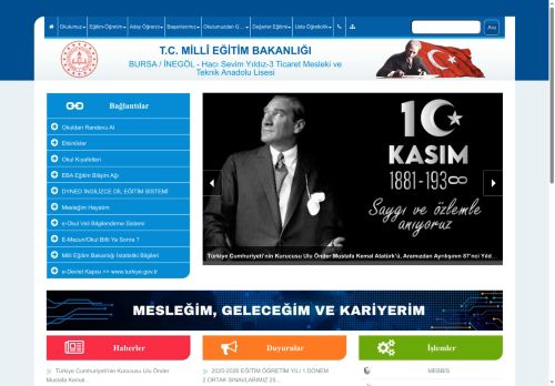 BURSA / İNEGÖL - Hacı Sevim Yıldız-3 Ticaret Mesleki ve Teknik Anadolu Lisesi