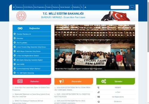 BURDUR / MERKEZ - Ercan Akın Fen Lisesi